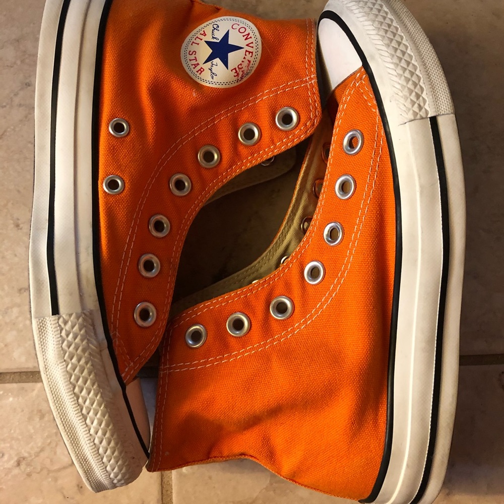 Orange Converse All Stars